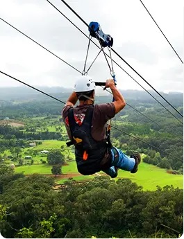 Ziplining